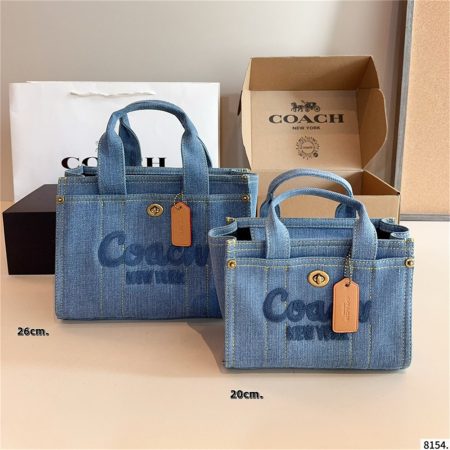 High quality Denim Tote bag size:20cm/26cm/35cm COH #26752 - Image 3