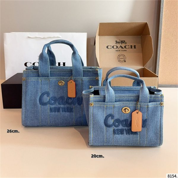 High quality Denim Tote bag size:20cm/26cm/35cm COH #26752