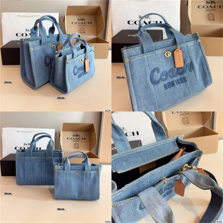 High quality Denim Tote bag size:20cm/26cm/35cm COH #26752 - Image 2