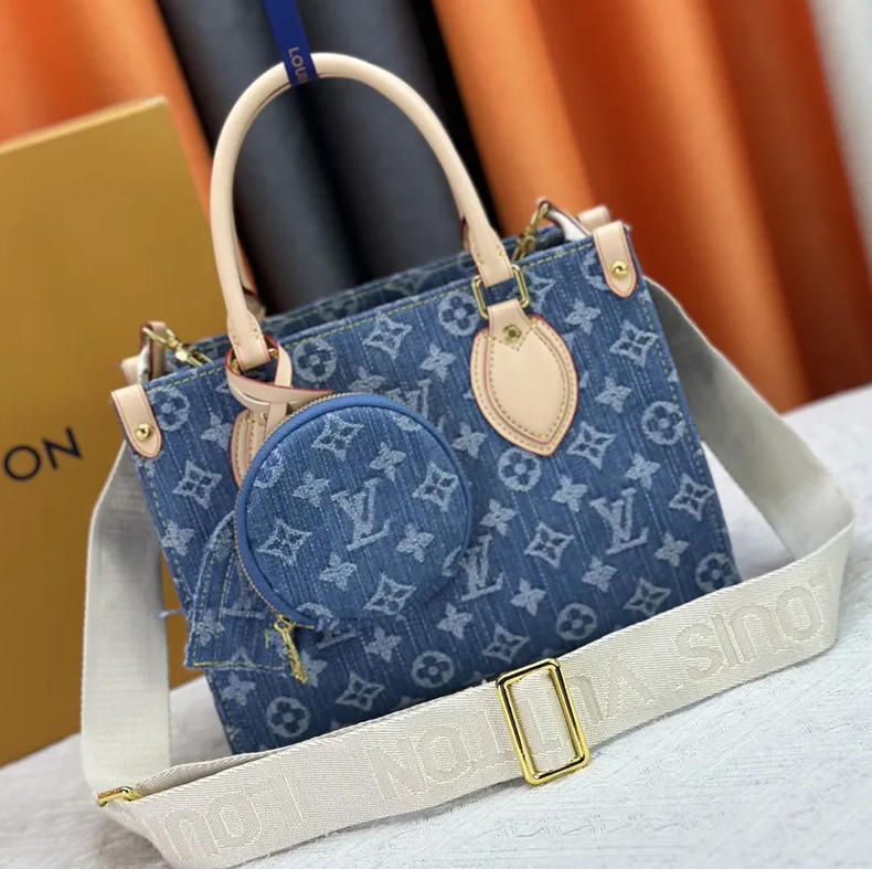 Top quality denimTote bag size:25*19*11cm LOV #26795 - Image 2