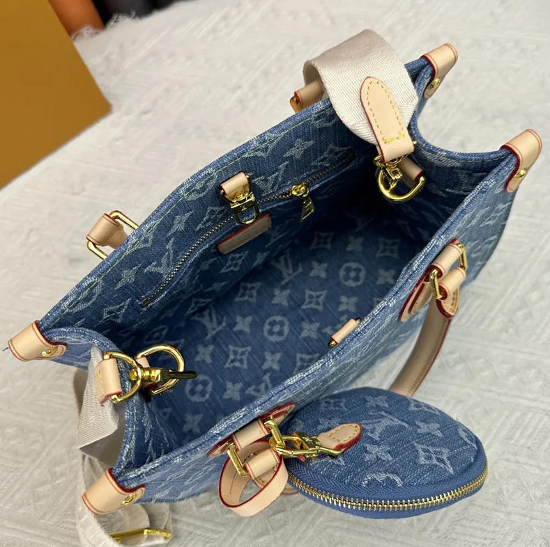 Top quality denimTote bag size:25*19*11cm LOV #26795 - Image 3
