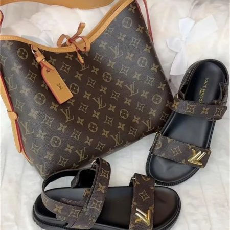 1 set fashion slipper & shoulder bag free shipping LOV #26850