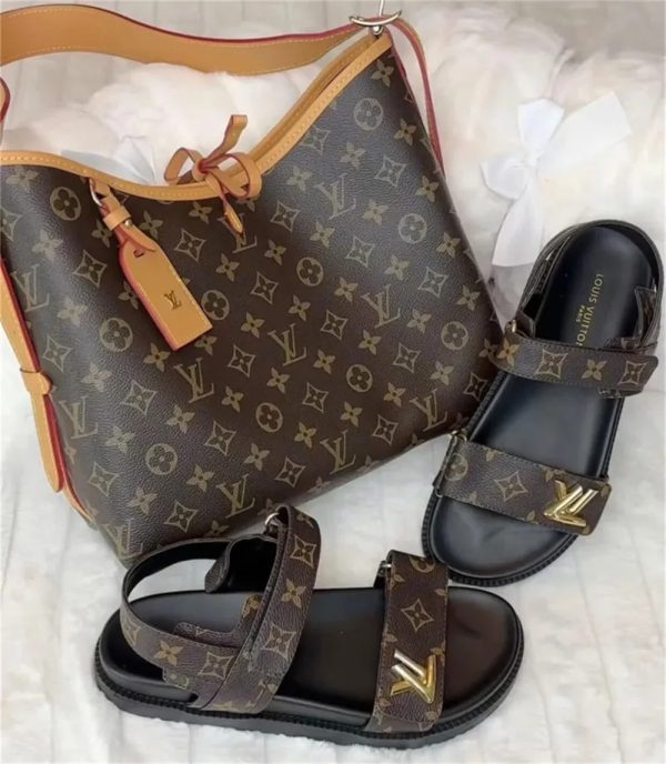 1 set fashion slipper & shoulder bag free shipping LOV #26850