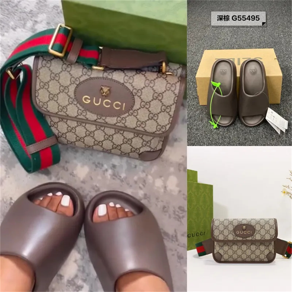 1 set fashion slippers & waist bag free shipping GUI #26894 - Image 1