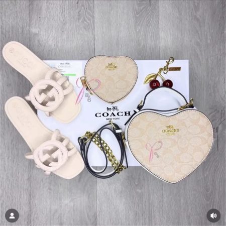 1 set fashion slippers & shoulder bag free shipping COH #26957 - Image 2