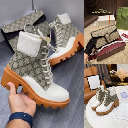 High quality boots & shoulder bag set free shipping GUI #26987