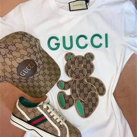 1 set fashion casual shoes & T-shirt & hat for women GUI #27074