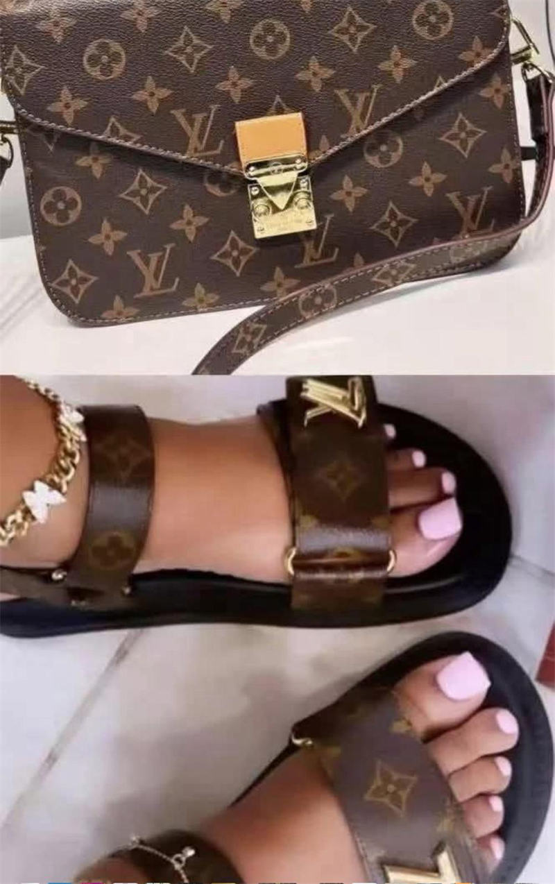 1 set sandal & shoulder bag LOV SY #27177 - Image 1