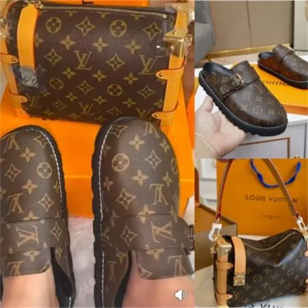 1 set fashion shoulder bag & slippers free shipping LOV #29032