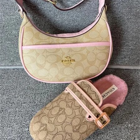 1 set fashion shoulder bag & slippers free shipping COH #29039