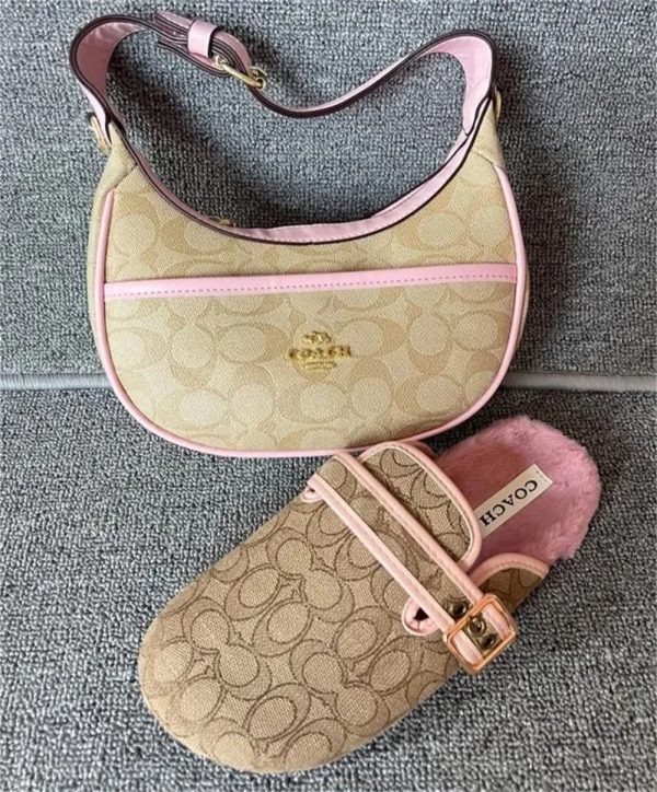 1 set fashion shoulder bag & slippers free shipping COH #29039