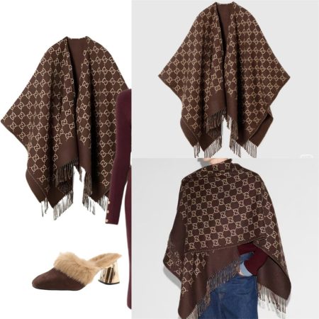 High quality fashion double-sided cape scarf GUI #29073