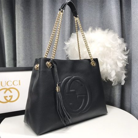 Top quality leather shoulder bag size:38*27*14cm GUI #29168 - Image 2