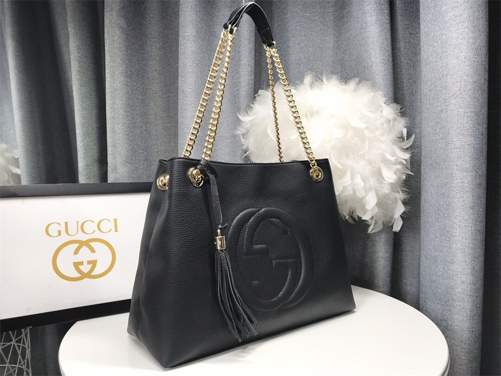 Top quality leather shoulder bag size:38*27*14cm GUI #29168 - Image 2