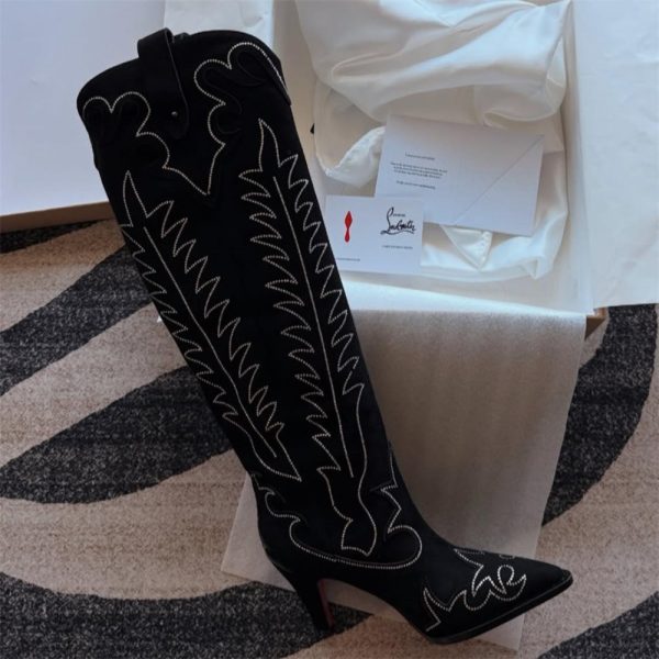 High quality long boots size:5-11 with box free shipping CLN #29201