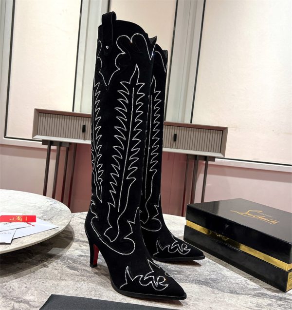 High quality long boots size:5-11 with box free shipping CLN #29201