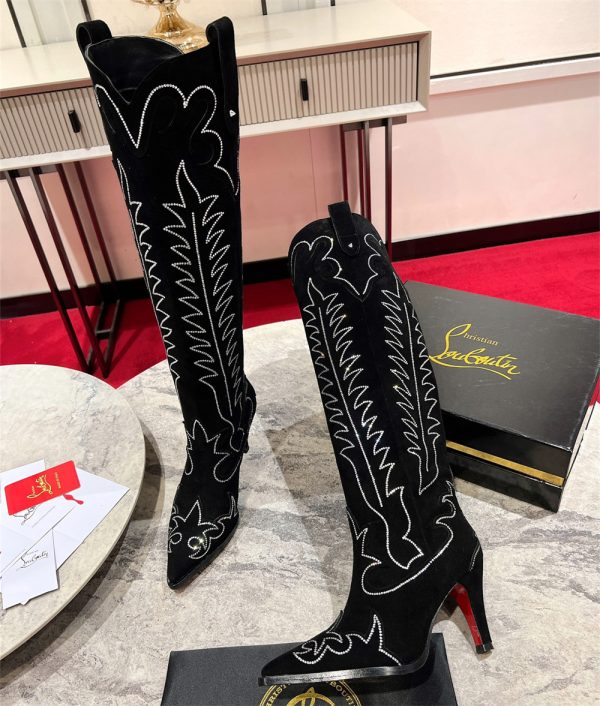 High quality long boots size:5-11 with box free shipping CLN #29201