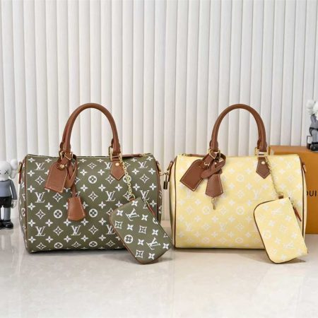 High quality leather handbag speedy size:25*15cmcm LOV #29224 - Image 4