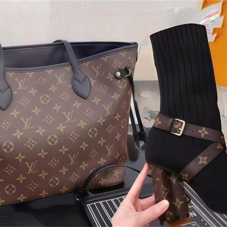 High quality boots & Tote bag set free shipping LOV #29234