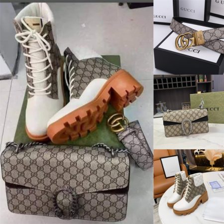 High quality casual boots & shoulder bag & belt free shipping GUI #29257