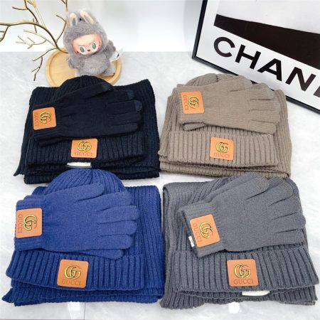 High quality scarf & hat & glove set GUI #29271