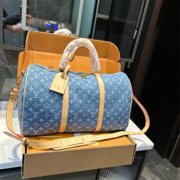 High quality denim duffel Luggage bag size:45cm LOV #29308