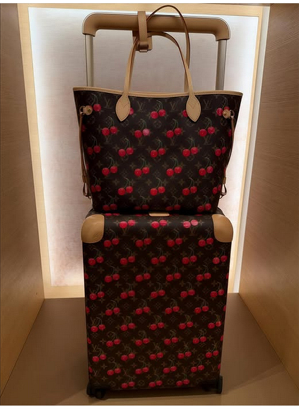 High quality Trolley case & Tote bag set free shipping LOV #29350,NEW ARRIVALS - Image 2