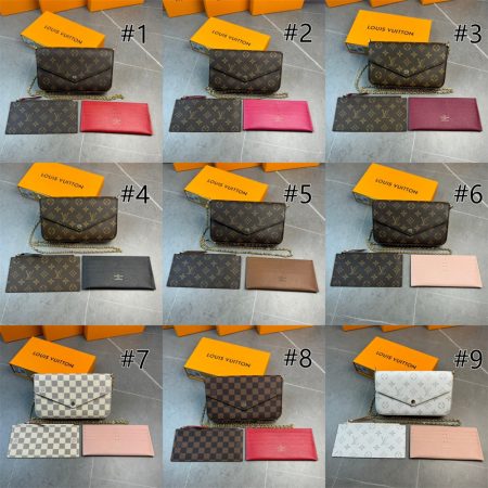 Top quality leather shoulder bag XFB size:23*3*11cm with box LOV CM #29358