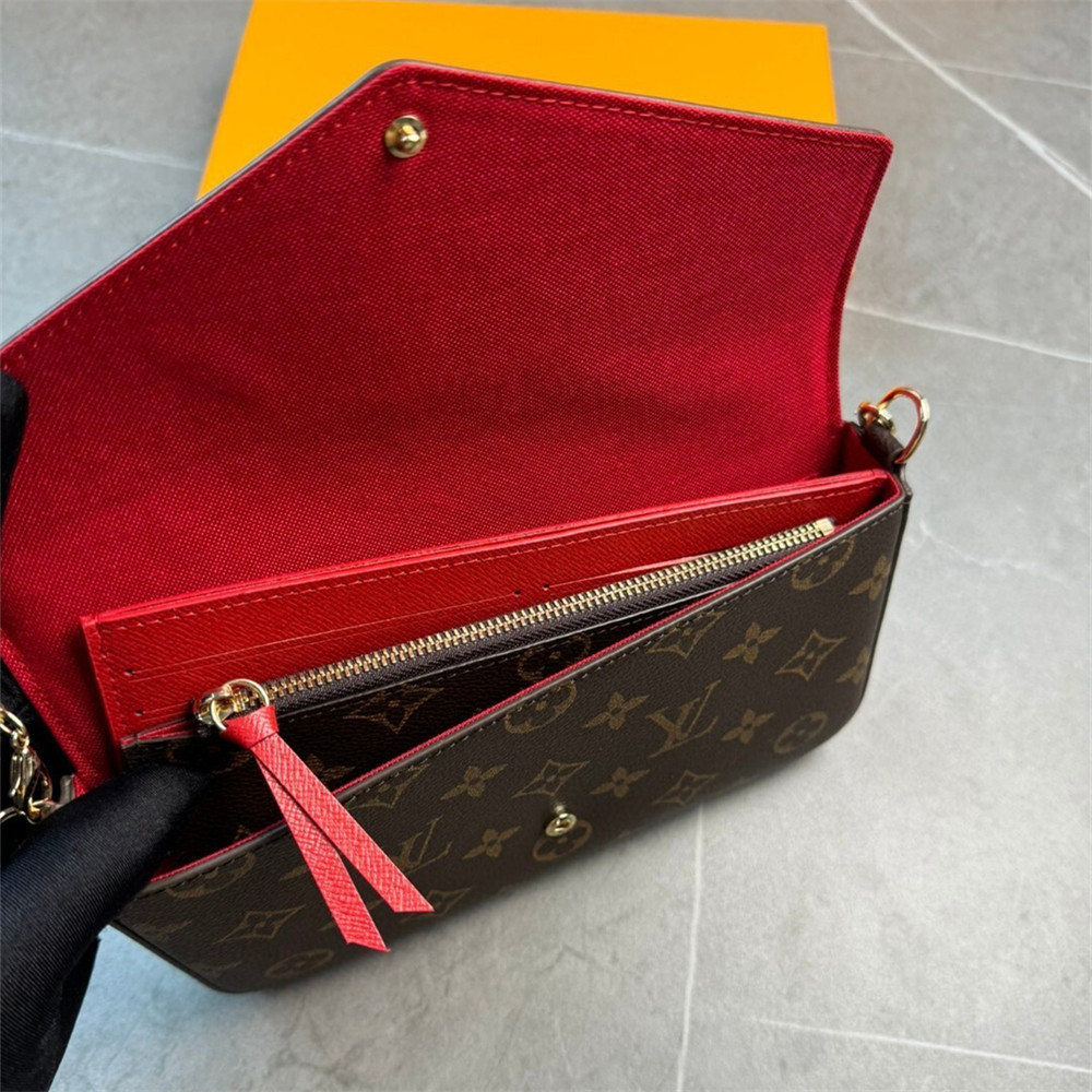 Top quality leather shoulder bag XFB size:23*3*11cm with box LOV CM #29358 - Image 3