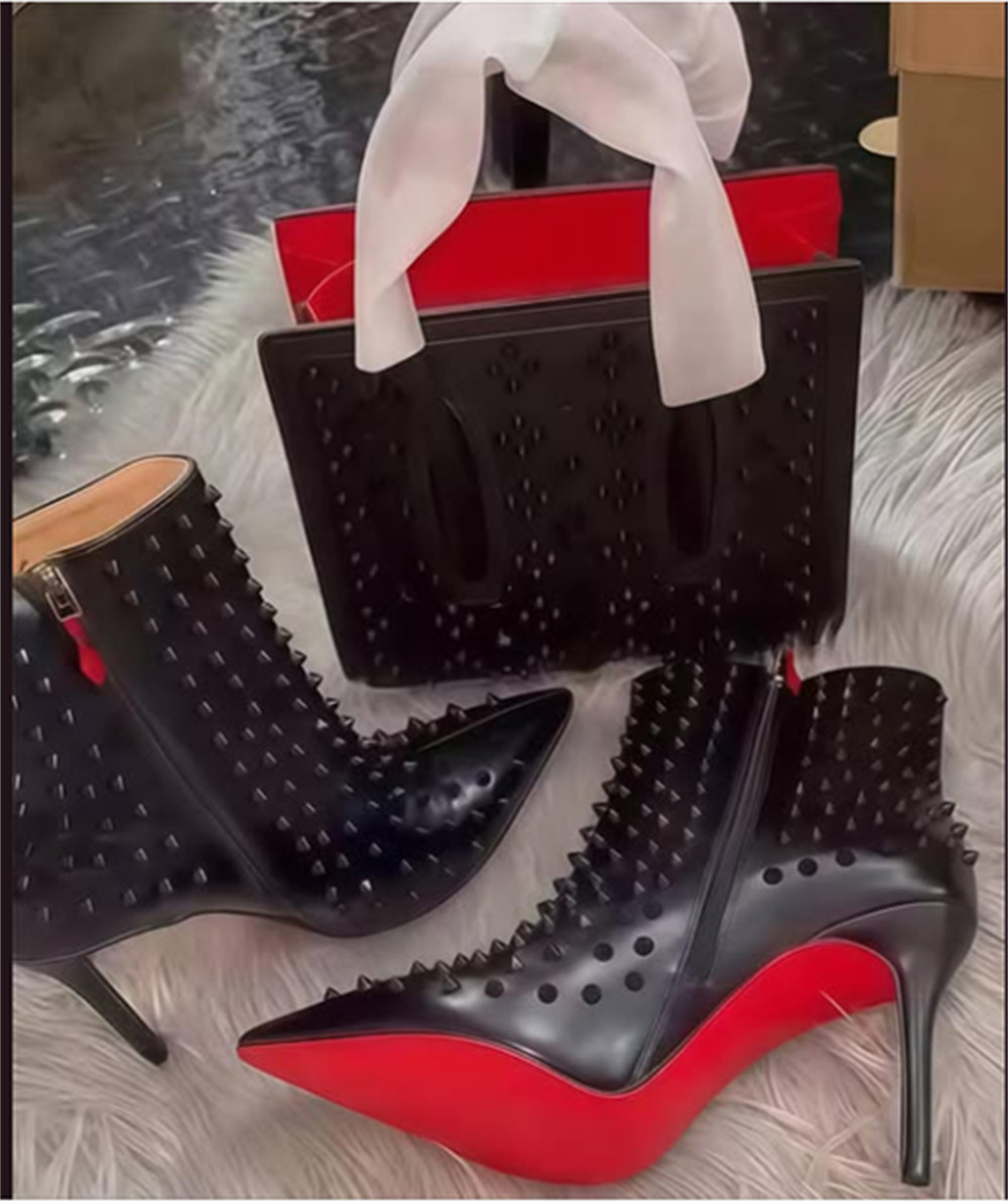 High quality boots & Toter bag set free shipping CLN #29360 - Image 1