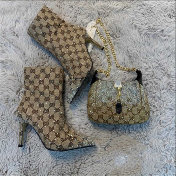 High quality boots & handbag set free shipping GUI #29361