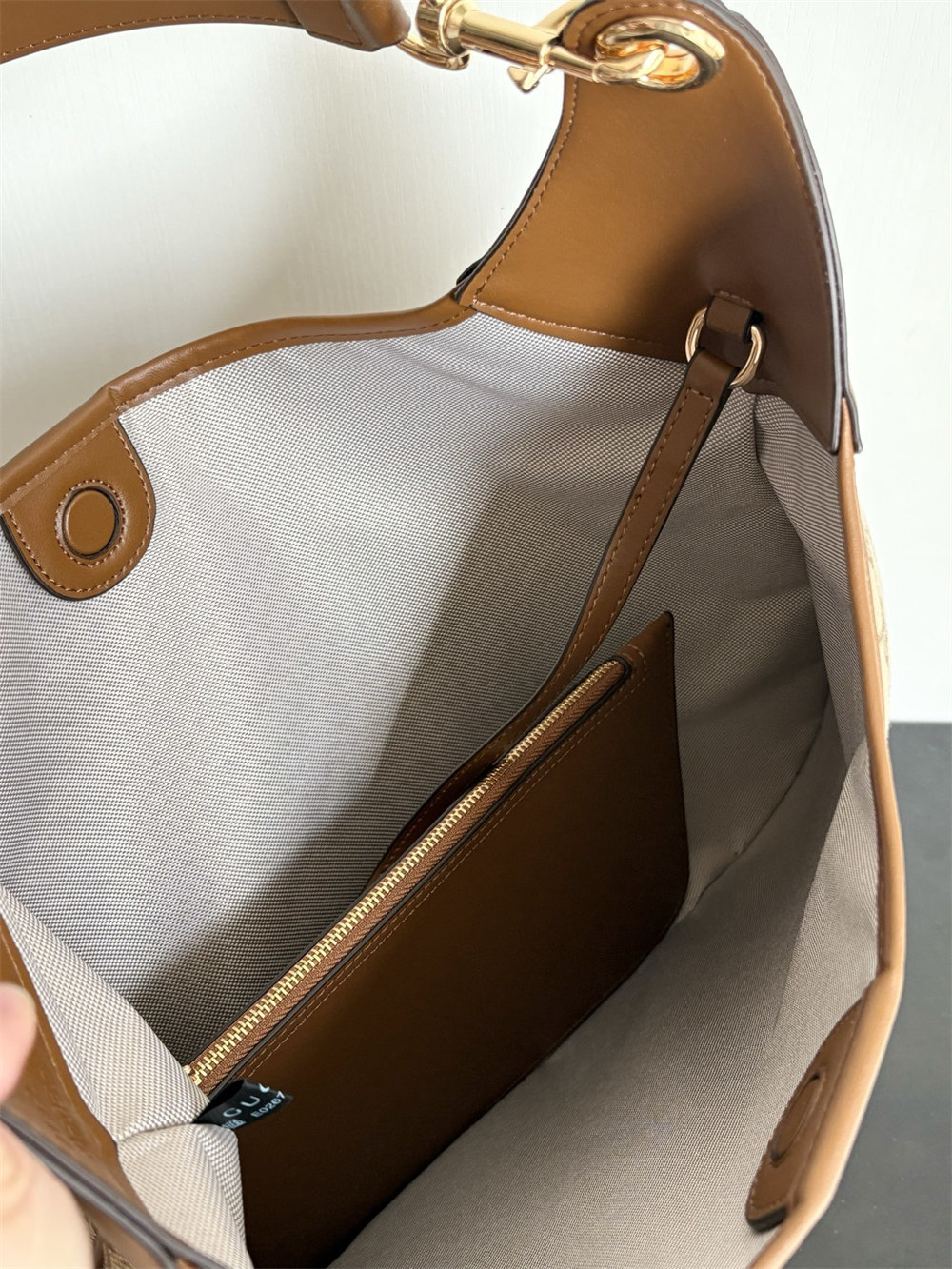 Top quality leather shoulder bag size:49*46*4cm GUI #29379 - Image 4