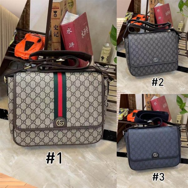 Top quality leather messenger bag size:28*22*8cm GUI #29383
