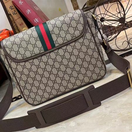 Top quality leather messenger bag size:28*22*8cm GUI #29383 - Image 3