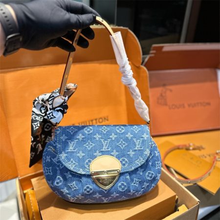 High quality denim slipper & shoulder bag free shipping LOV #29389,NEW ARRIVALS - Image 3