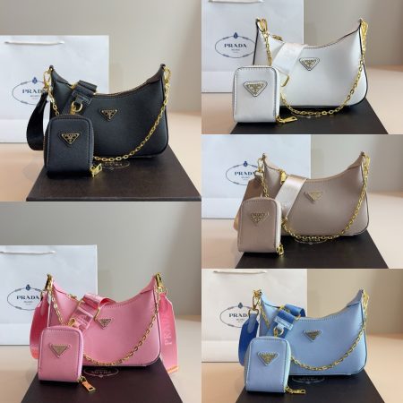 High quality shoulder bag size:24*7*12cm PRA #29396