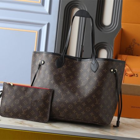 Top quality leather never Tote bag size:32*29*17cm LOV #29408 - Image 2