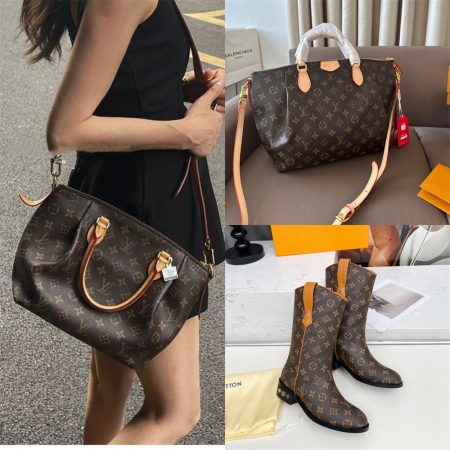 High quality boots & handbag set free shipping LOV #29413