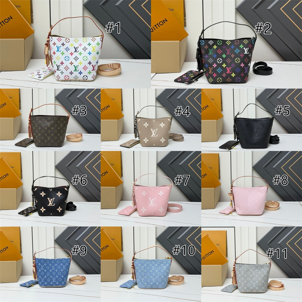 Top quality leather bucket bag size:16*12*18cm LOV #29445 - Image 1