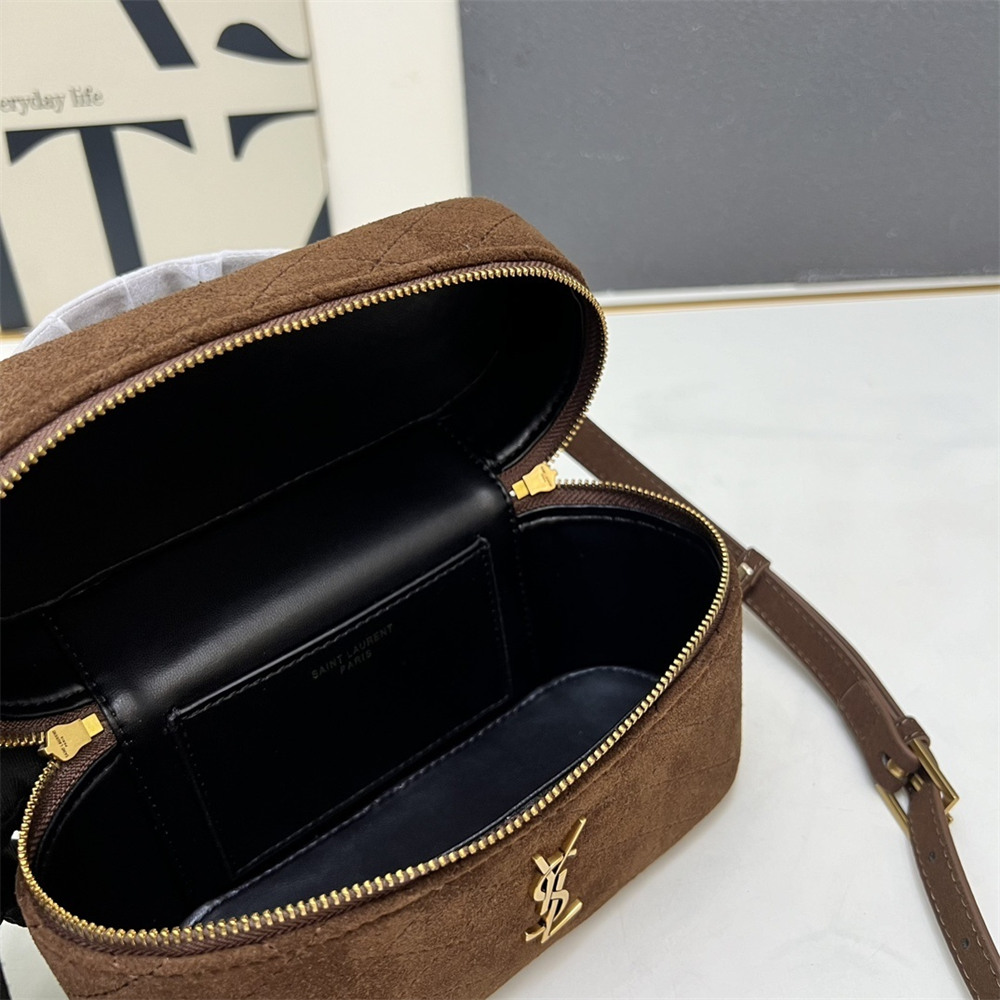 Top quality suede makeup bag size:18*11.5*6.5cm LSY #29464 - Image 3