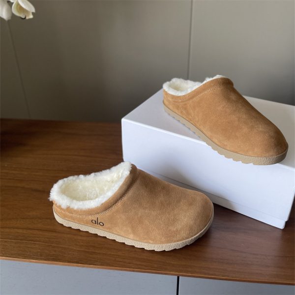 High quality fuzzy slipper size:5-9 with box ALO #29905,Top Quality Shoes