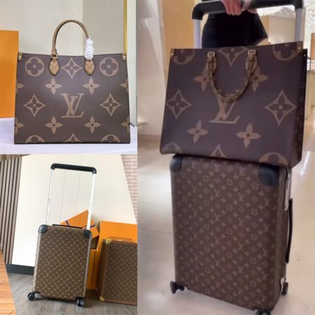 High quality Trolley case & Tote bag set free shipping LOV #29914