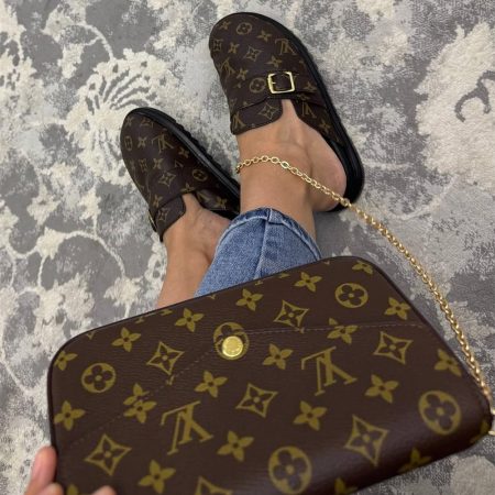 High quality slipper & shoulder bag set free shipping LOV #29924