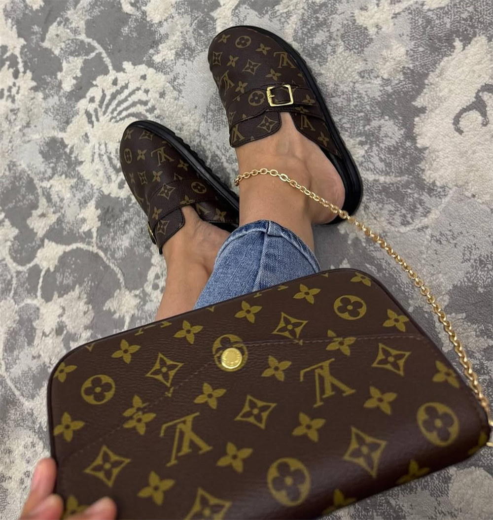 High quality slipper & shoulder bag set free shipping LOV #29924 - Image 1