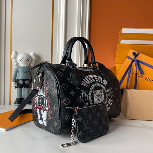 Top quality leather handbag speedy size:30*21*17cm LOV #29991