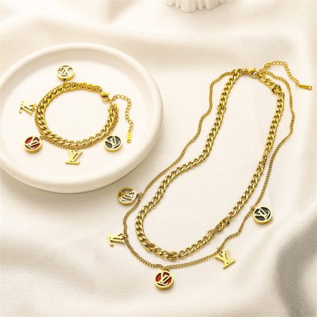 Wholesale Fashion Necklace and Bracelet Set LOV ZY #A1838