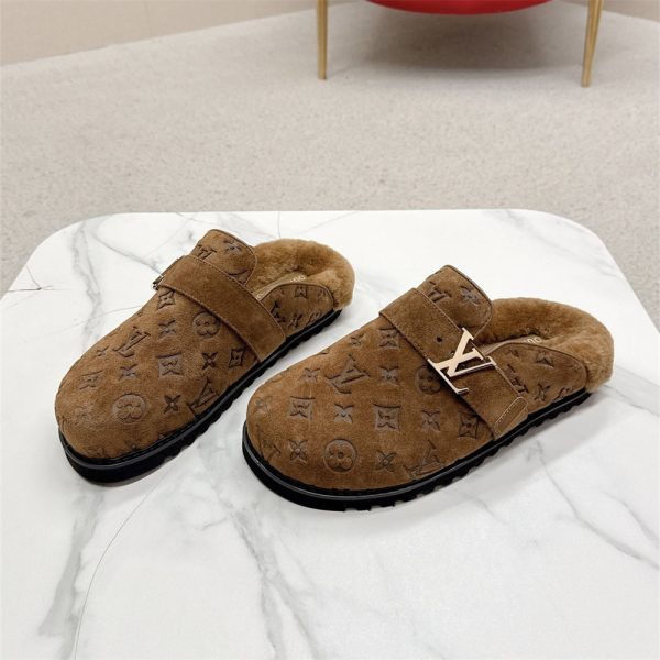 High quality couple fuzzy slipper size:5-11 with box LOV #30003,Top Quality Shoes