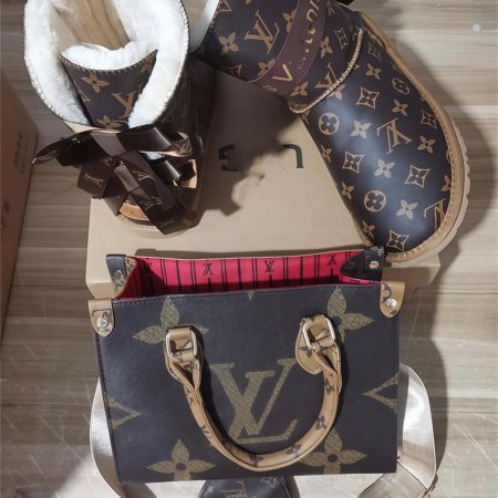 1 set boots & Tote bag free shipping LOV #30030