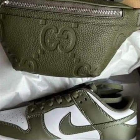 1 set fashion sport shoes & waist bag free shipping GUI #30051