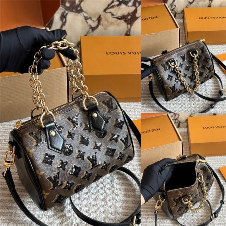 Top qulaity leather shoulder bag speedy size:20.5*13.5*12cm LOV #30062,NEW ARRIVALS